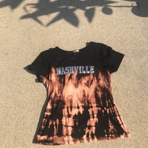 Bleached Black Tee